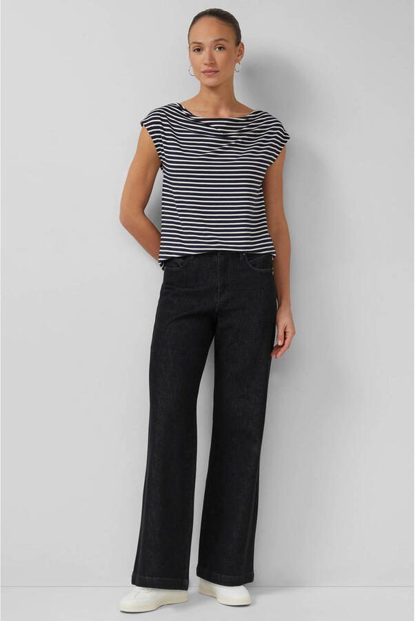 S.Oliver BLACK LABEL gestreepte top marineblauw - Foto 2