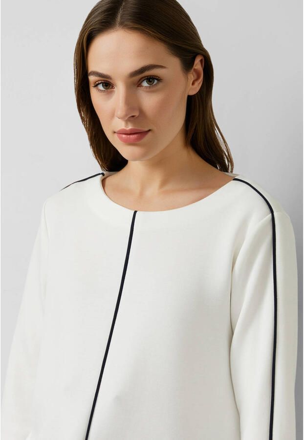 S.Oliver BLACK LABEL Regular fit sweatshirt met contrasterende naden - Foto 2