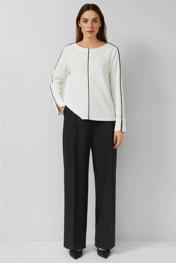 S.Oliver BLACK LABEL Regular fit sweatshirt met contrasterende naden - Foto 3