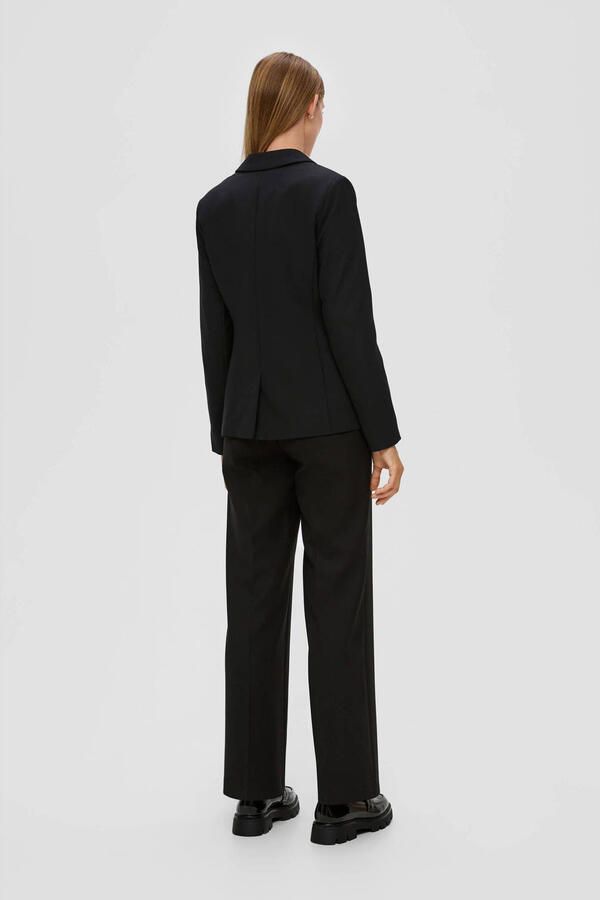 S.Oliver BLACK LABEL Korte blazer met stretch en 1-knoopsluiting