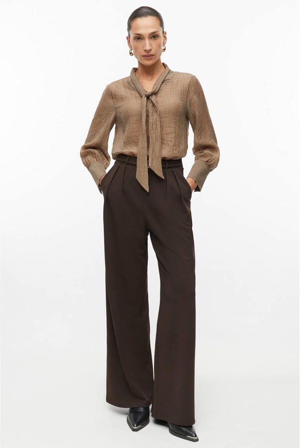 S.Oliver BLACK LABEL high waist wide leg casual broek - Foto 3