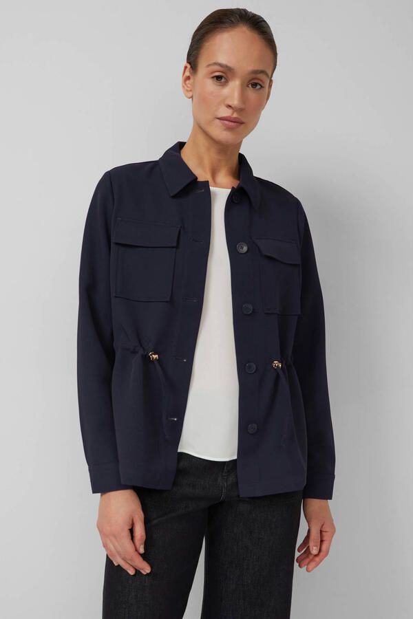 S.Oliver BLACK LABEL regular fit lange blazer met borstpattentaschen - Foto 2