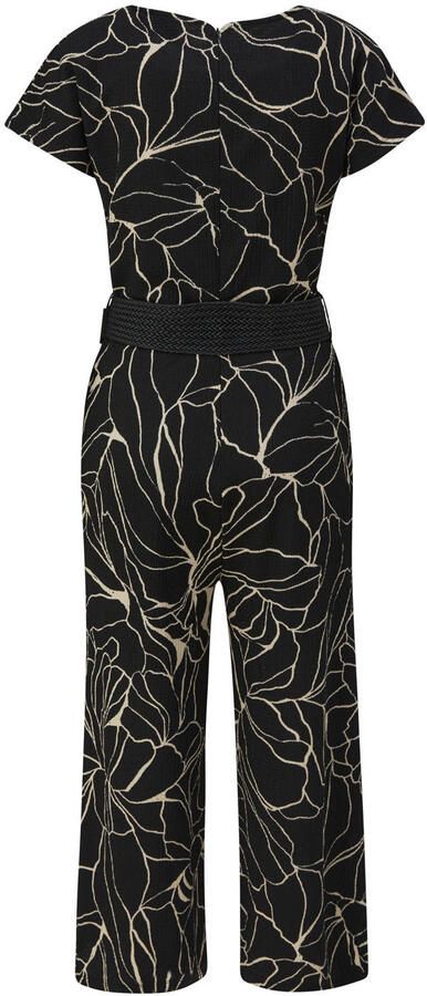 S.Oliver BLACK LABEL Regular fit jumpsuit in culottelengte met gevlochten riem - Foto 3