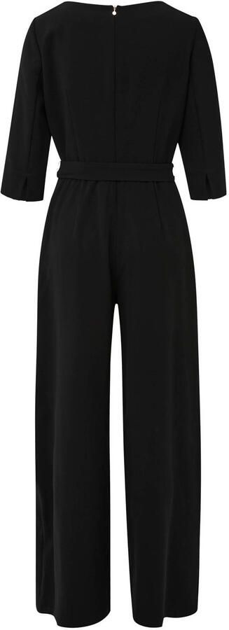 S.Oliver BLACK LABEL jumpsuit met strikceintuur