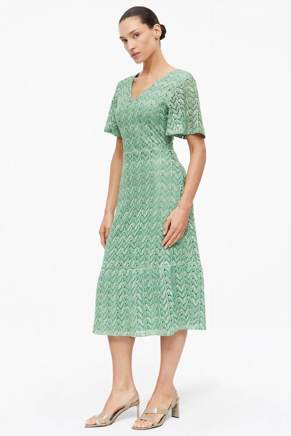 S.Oliver BLACK LABEL midi jurk groen