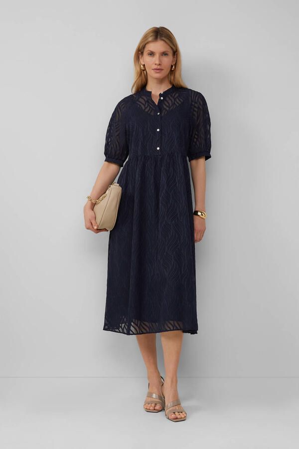 S.Oliver BLACK LABEL Regular fit midi-jurk met voering van viscose - Foto 2