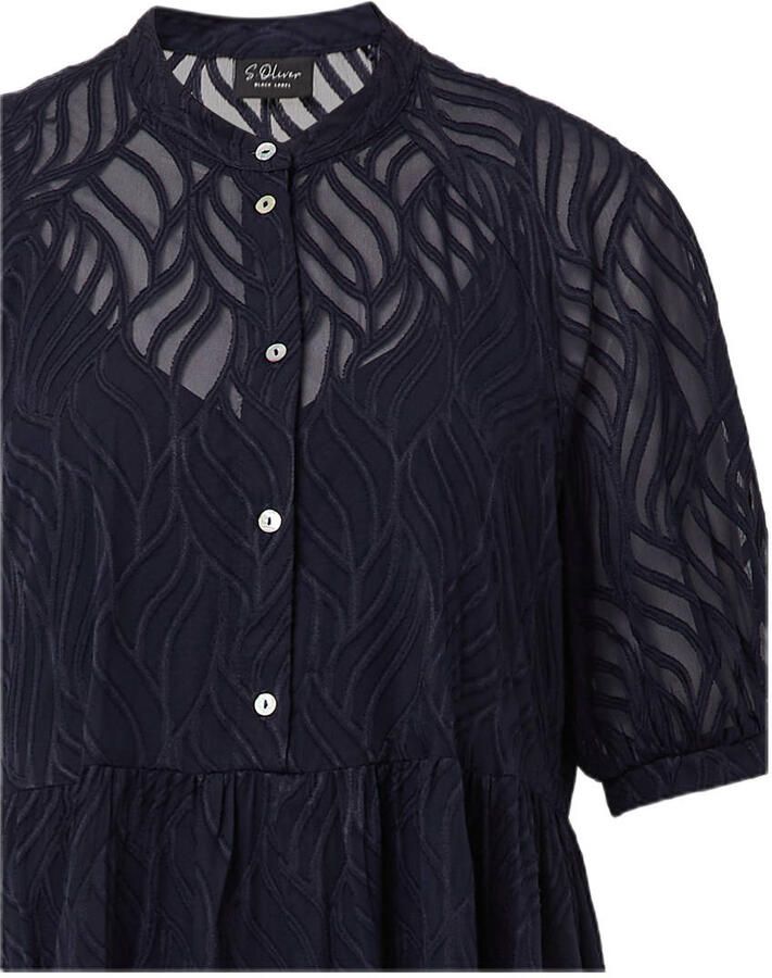 S.Oliver BLACK LABEL Regular fit midi-jurk met voering van viscose