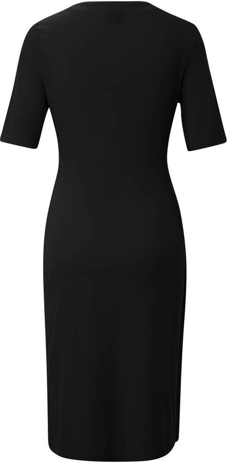 S.Oliver BLACK LABEL Getailleerde knielange jurk in wikkellook - Foto 3