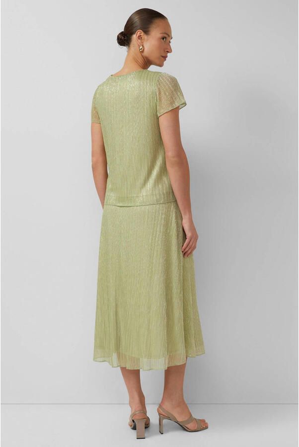 S.Oliver BLACK LABEL midi rok met glitter lichtgroen - Foto 3