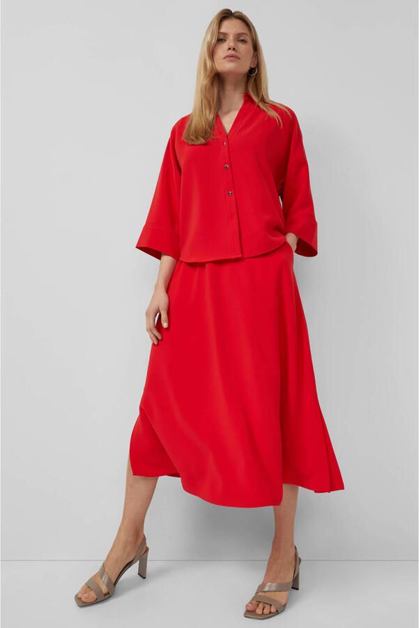 S.Oliver BLACK LABEL midi rok rood - Foto 3