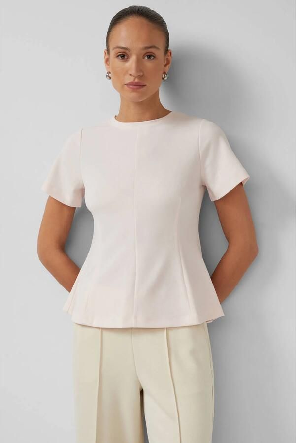 S.Oliver BLACK LABEL peplum top lichtroze
