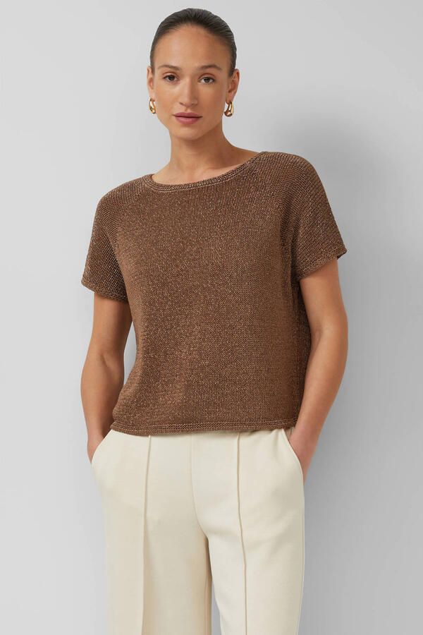 S.Oliver BLACK LABEL pullover bruin gebreid