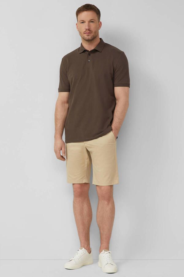 S.Oliver BLACK LABEL regular chino short lichtbruin - Foto 3