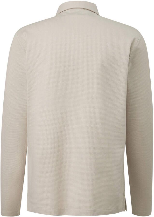 S.Oliver BLACK LABEL regular fit jacquard polo ecru - Foto 2