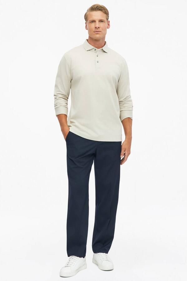 S.Oliver BLACK LABEL regular fit jacquard polo ecru - Foto 2