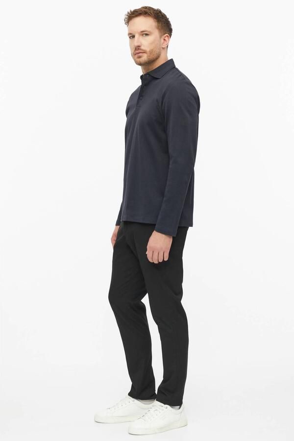 S.Oliver BLACK LABEL regular fit jacquard polo marine - Foto 3