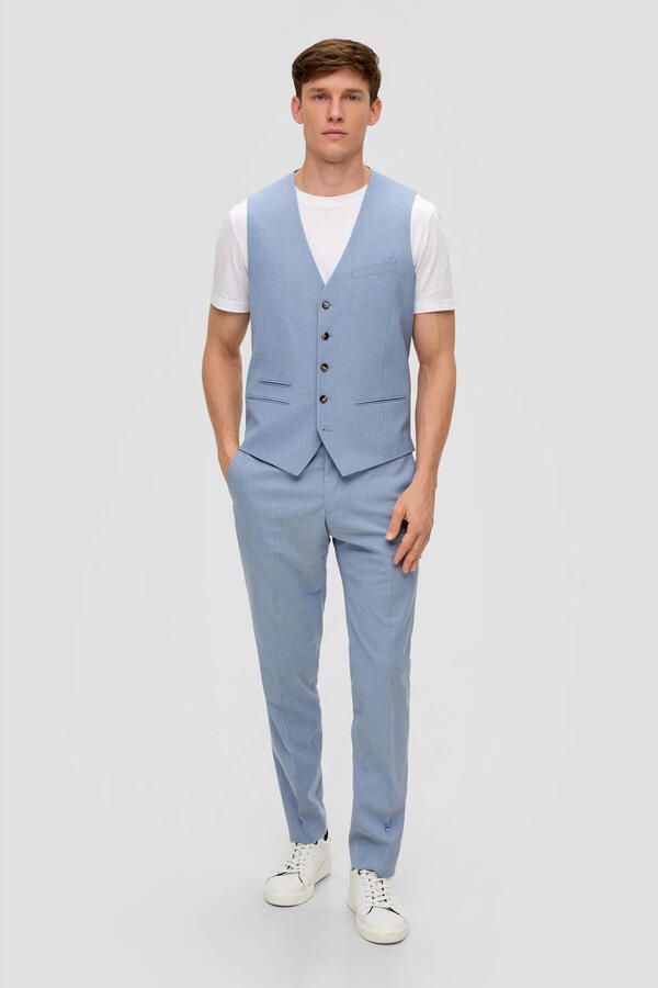 S.Oliver BLACK LABEL Pantalon in gemêleerde look model 'Pure' - Foto 3