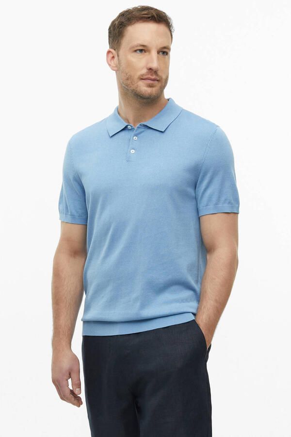 S.Oliver BLACK LABEL regular fit polo blauw