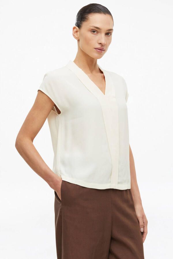 S.Oliver BLACK LABEL regular fit top ecru