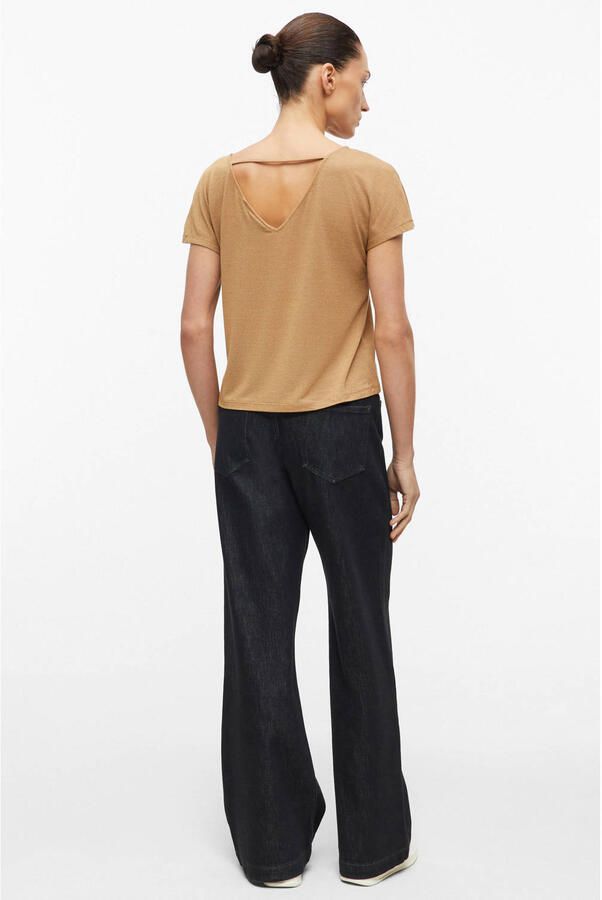 S.Oliver BLACK LABEL regular fit top met glitters beige - Foto 2