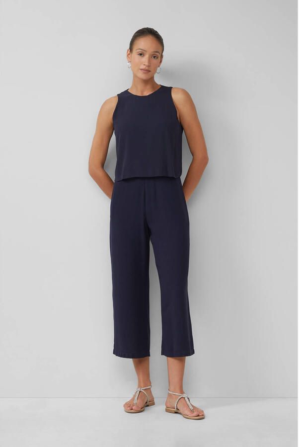 S.Oliver BLACK LABEL Regular fit jumpsuit met dubbellaags chiffon - Foto 2