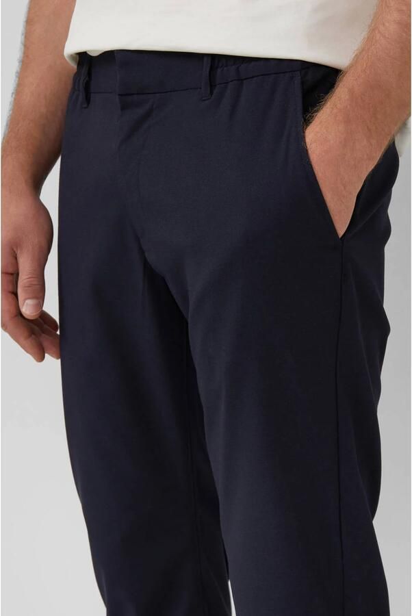 S.Oliver BLACK LABEL regular pantalon donkerblauw