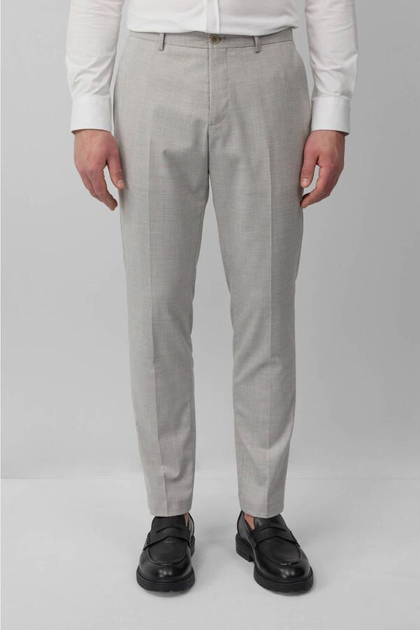 S.Oliver BLACK LABEL Regular fit pantalon van viscosemix met fijne geweven structuur - Foto 2