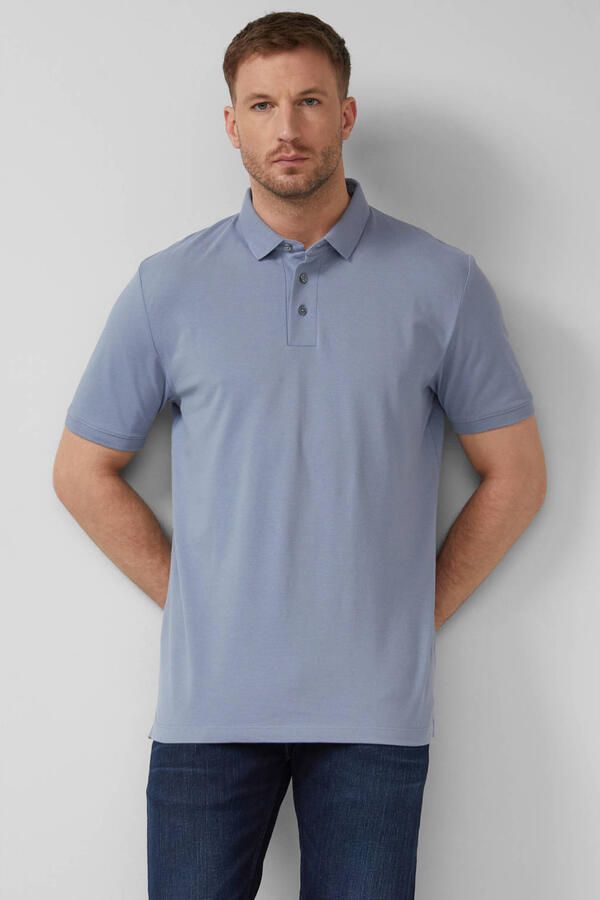 S.Oliver BLACK LABEL regular polo blauw