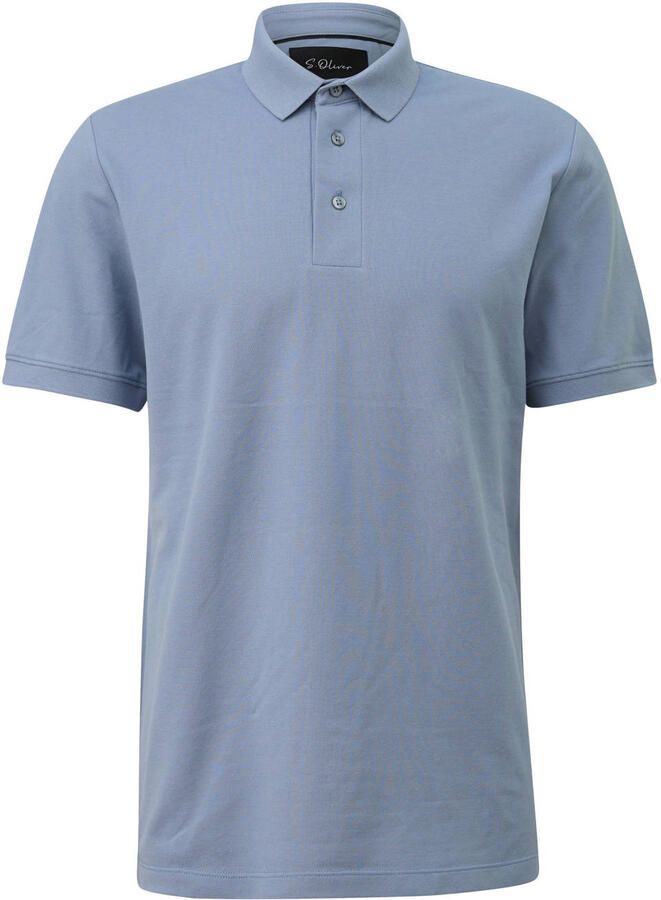 S.Oliver BLACK LABEL regular polo blauw - Foto 2