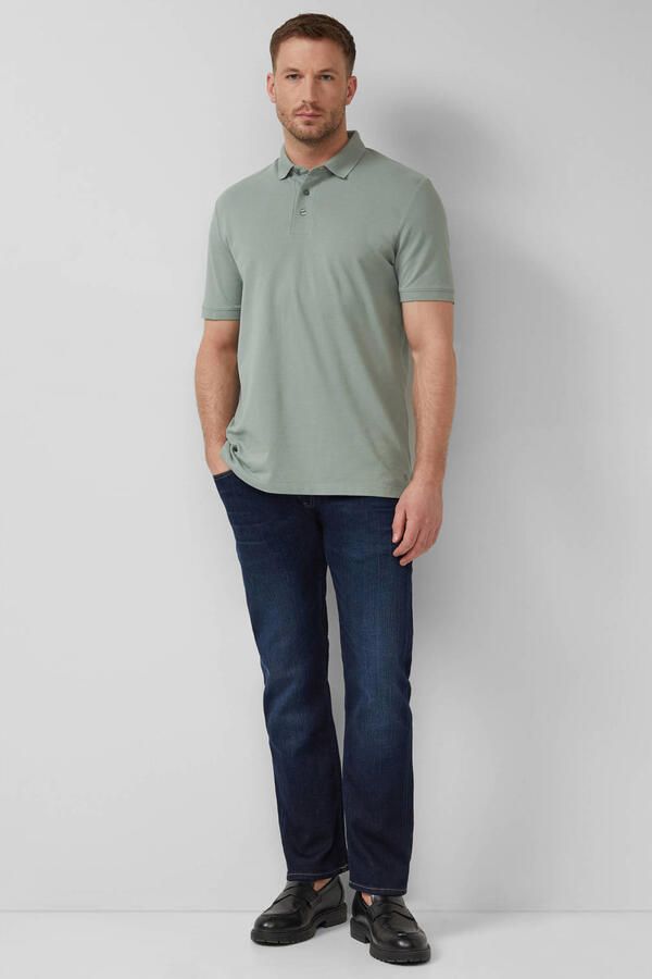 S.Oliver BLACK LABEL regular polo groen - Foto 3