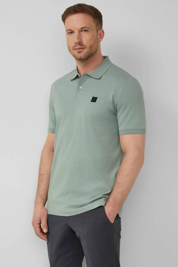 S.Oliver BLACK LABEL regular polo groen