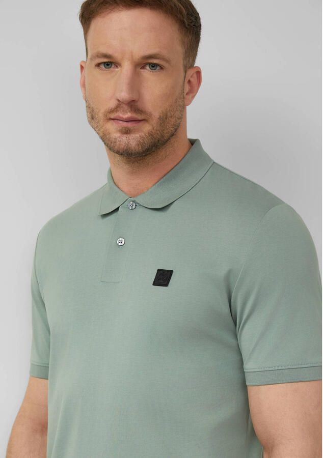 S.Oliver BLACK LABEL regular polo groen - Foto 2