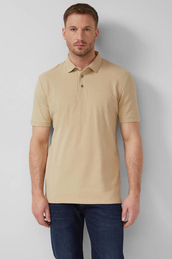 S.Oliver BLACK LABEL regular polo lichtbruin