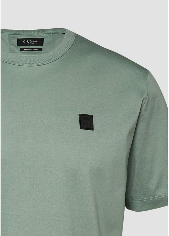 S.Oliver BLACK LABEL regular T-shirt groen - Foto 2