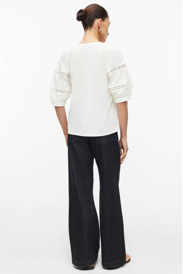 S.Oliver BLACK LABEL relaxed fit top met tuniekhals wit - Foto 2