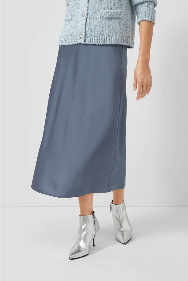 S.Oliver BLACK LABEL Uitlopende midirok van viscosemix