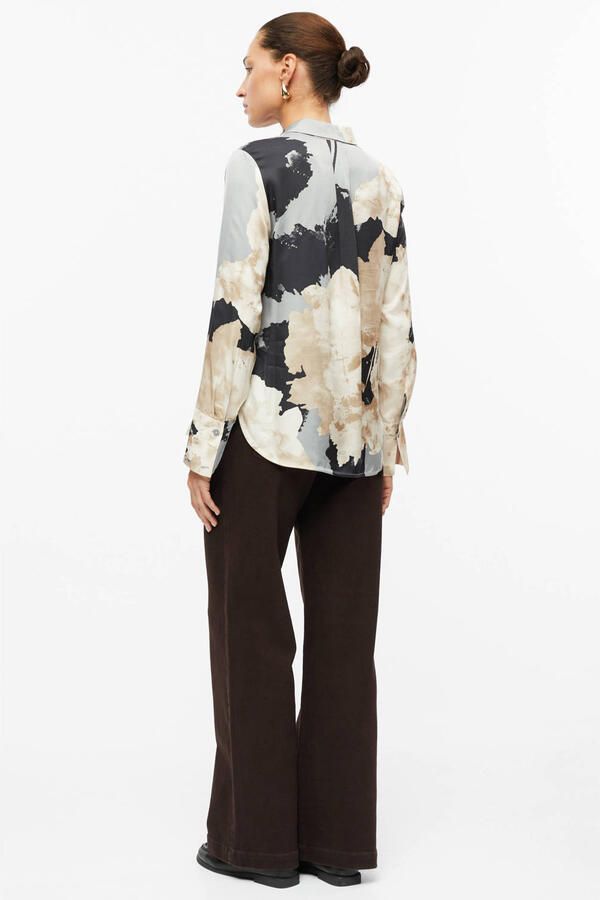 S.Oliver BLACK LABEL Regular fit blouse met lange mouwen van pure viscose - Foto 4