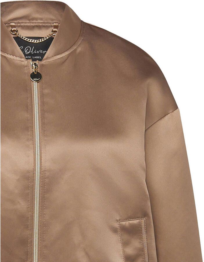 S.Oliver BLACK LABEL regular fit blouson met college-look polokraag - Foto 2