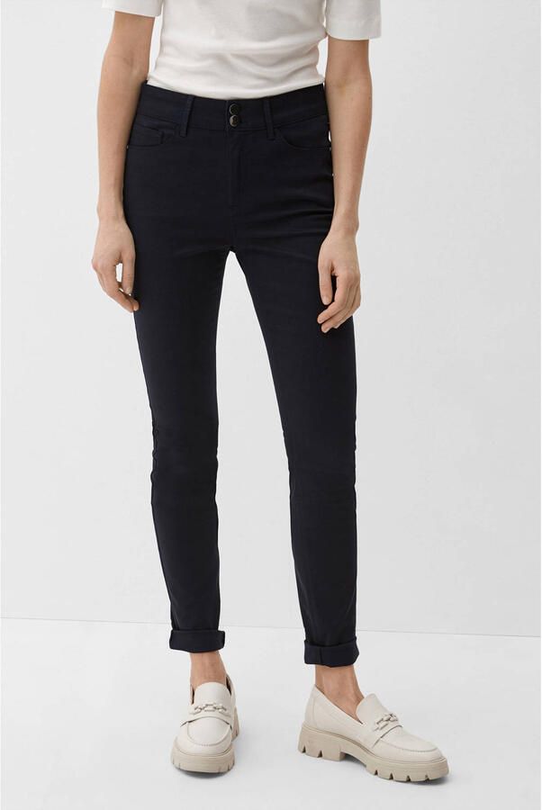 S.Oliver BLACK LABEL 5-pocket jeans met een dubbele knoopsluiting