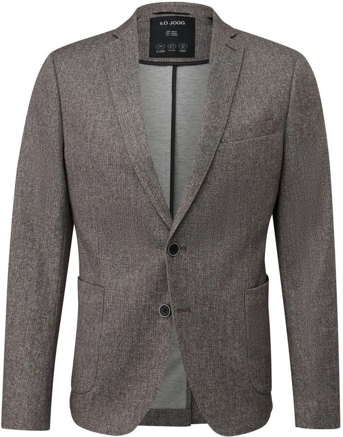 S.Oliver BLACK LABEL slim fit colbert donkerbruin