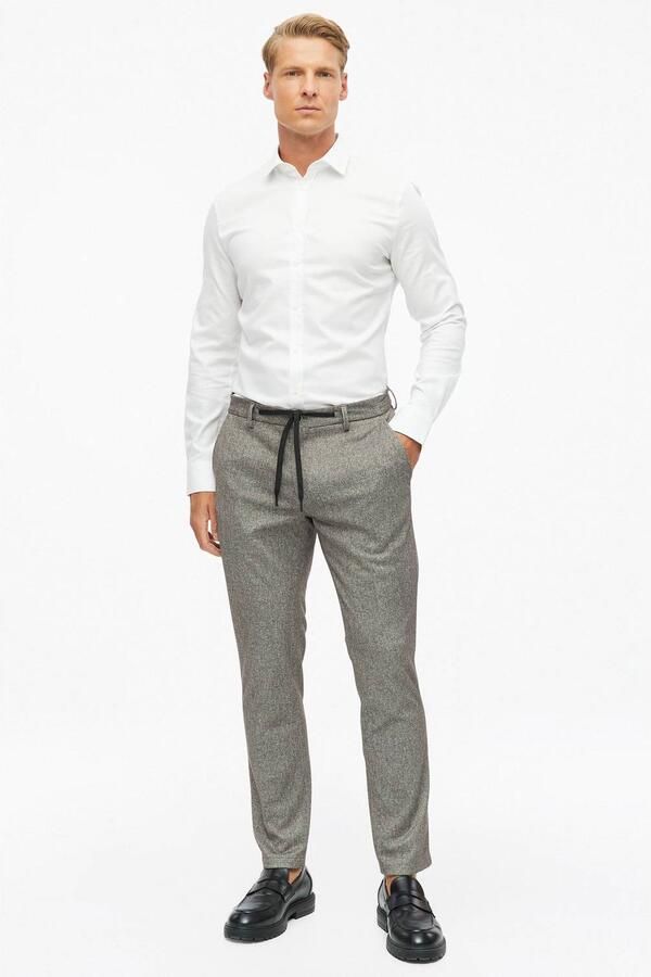 S.Oliver BLACK LABEL Regular fit pantalon met mix van katoen en lyocell model 'Jogg' - Foto 3
