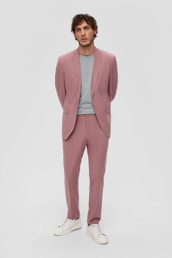 S.Oliver BLACK LABEL slim fit T-shirt lichtgrijs - Foto 2