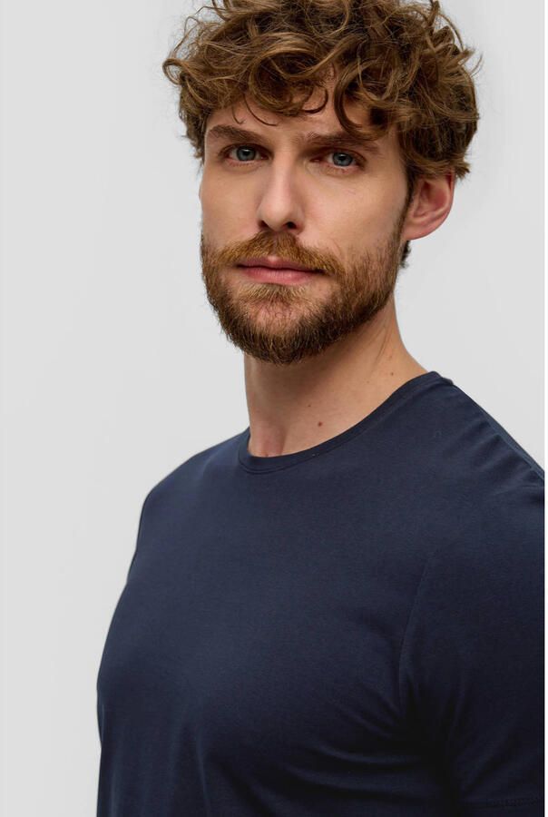 S.Oliver BLACK LABEL slim fit T-shirt marine - Foto 3