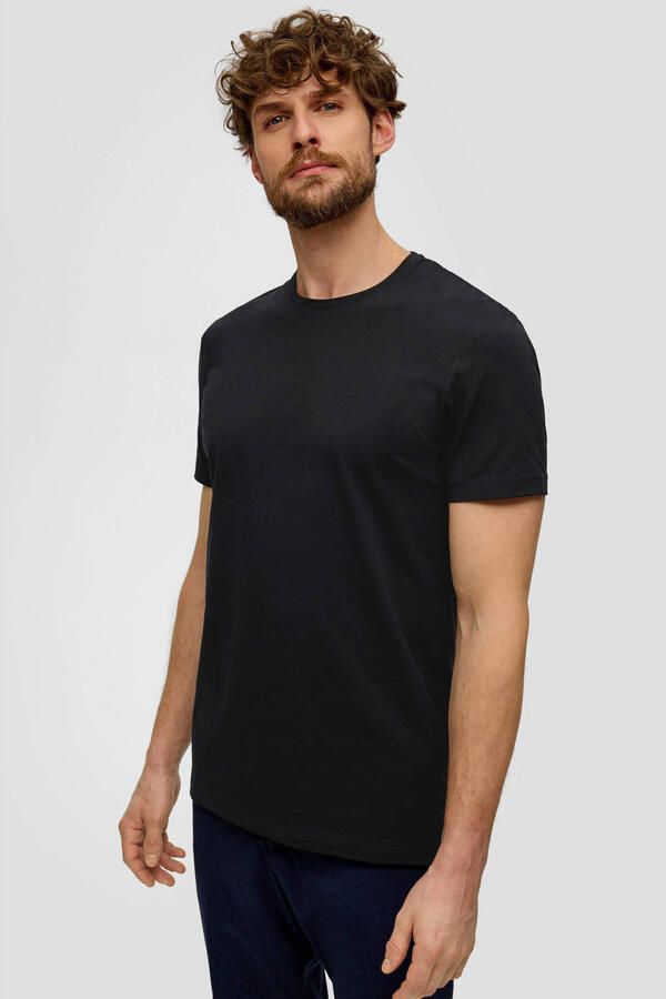 S.Oliver BLACK LABEL T-shirt met ronde hals - Foto 2