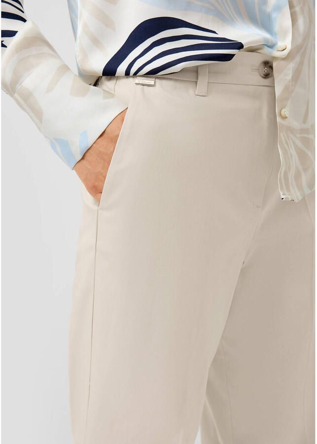 S.Oliver BLACK LABEL slim regular waist chino beige - Foto 2