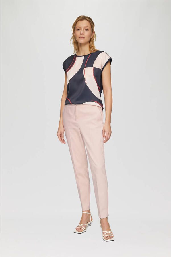 S.Oliver BLACK LABEL Stoffen broek Zomerbroek met stretchpercentage - Foto 3