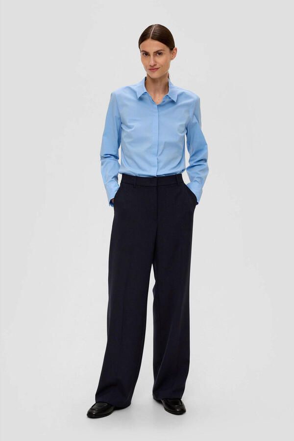 S.Oliver BLACK LABEL straight fit pantalon donkerblauw - Foto 2