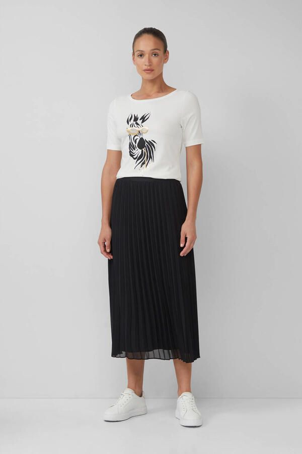 S.Oliver BLACK LABEL Soepele plissérok met viscose voering - Foto 2