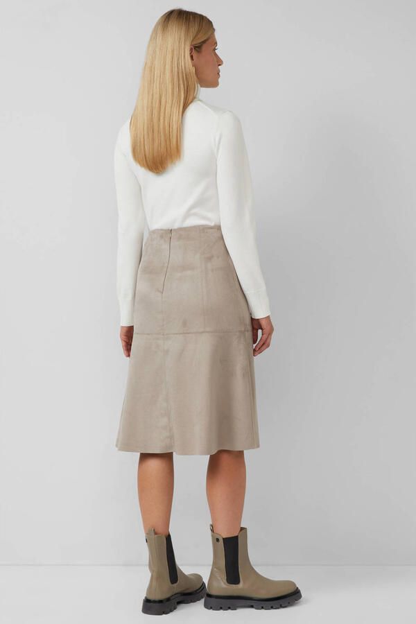 S.Oliver BLACK LABEL Rok in A-shape van wildleerimitatie