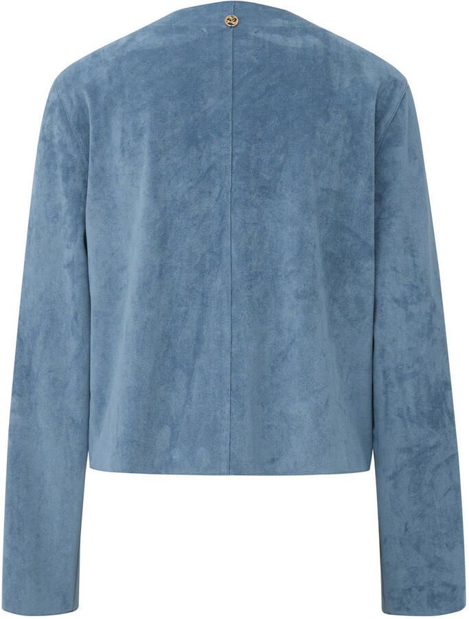 S.Oliver BLACK LABEL suèdelook jasje blauw